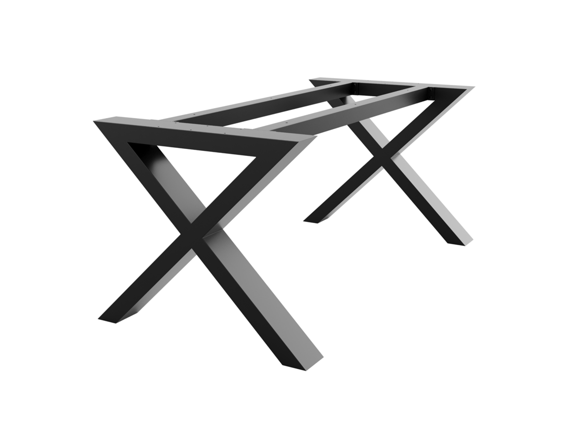 Patas de Mesa METALOPRO Belaga Extreme X de Acero Recubrimiento En Polvo Diseño Industrial Robusto 72X85X200Cm