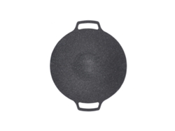 Plancha Redonda Antiadherente De Aleación De Aluminio Con Dos Fundas Para Barbacoa Y Picnic De 30 Cm/11,8 Pulgadas.