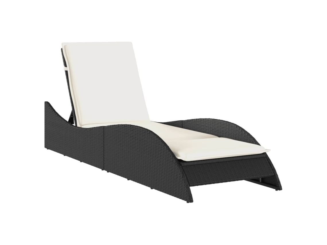 Chaise longue de mimbre marrón con cojín MAISON EXCLUSIVE (60x205x73 cm)