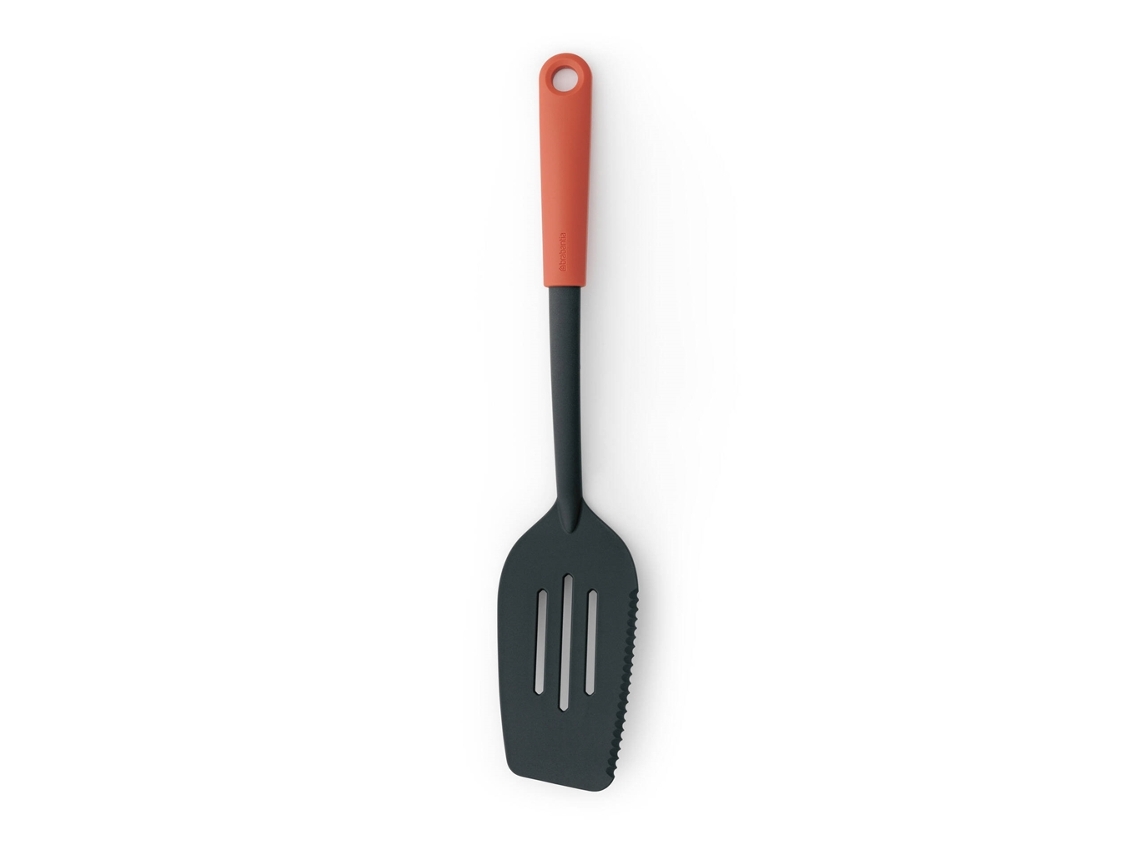 Espátula/hoja para cortar de plástico con mango de terracota 34,8 cm Tasty