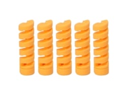 Cansucc - Kit com 5 Protetores de Mangueira de Freio e Câmbio Amarelos para Cabos de 4-5mm de Bicicleta