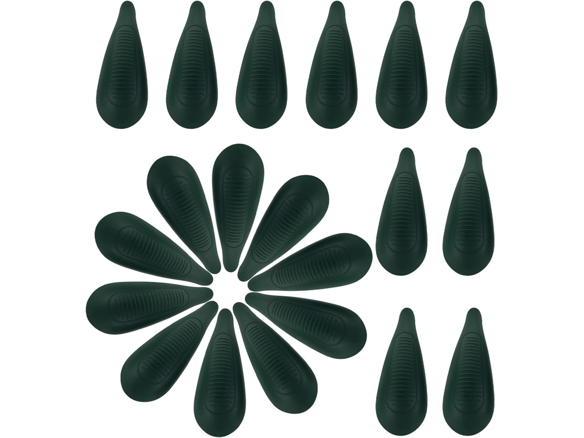 10 Pares Protectores Perchas Plástico Verde Soporte Seguro Hombros Camisas Fundas Antideslizantes
