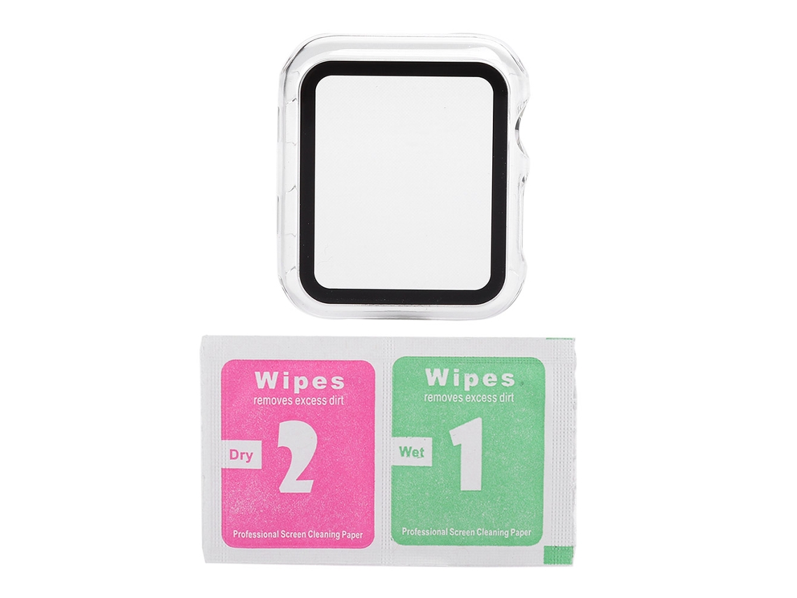 Cubo protector transparente para pantalla de reloj de cristal templado de 42 mm