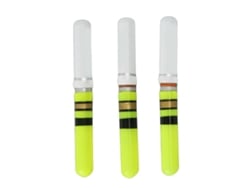 2026rebe-3 Piezas Flotador Led Para Pesca Nocturna Cilíndrico Con Cola Luminosa Herramientas De Pesca Verde