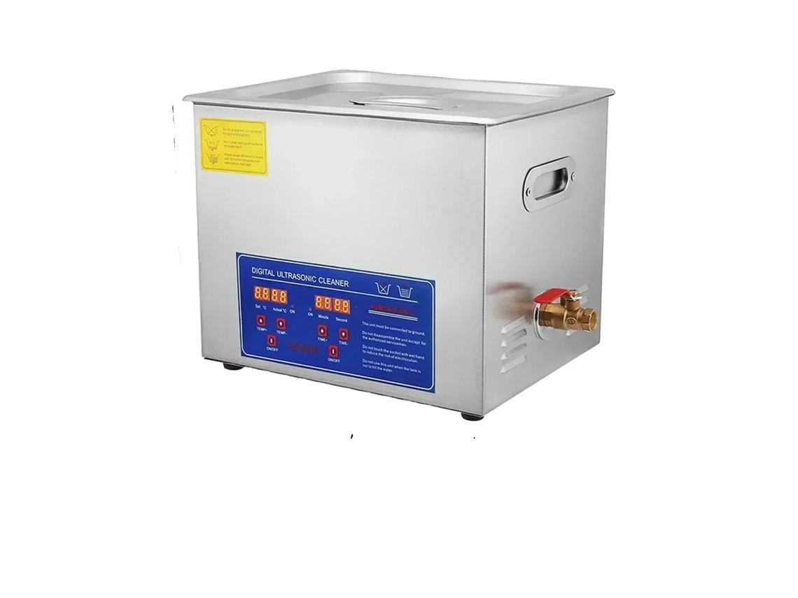 Limpieza ultrasónica, frecuencia de 40 kHz, panel de control digital, 10 L OEM