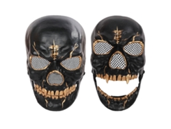 Ats-máscara De Calavera Con Mandíbula Móvil Para Halloween, Disfraz De Terror, Cubre Rostro Espeluznante Para Cosplay, Carnaval Y Fiestas