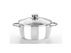 Cacerola MONIX Optima 26Cm 5L Inox C/Tap.Cristal
