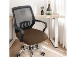 Fundas Elásticas Para Sillas Protectores De Cojines De Asiento Para Sillas De Oficina (marrón Oscuro) Chrui