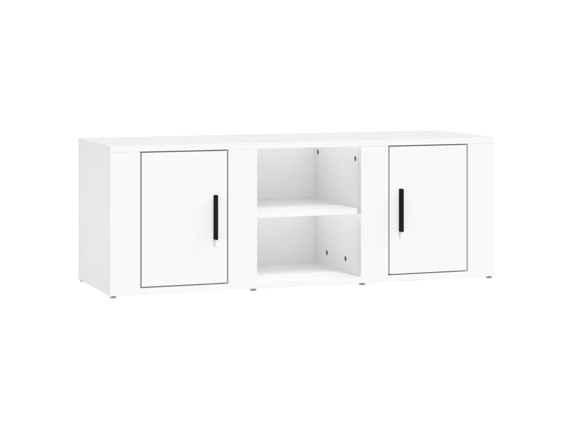 Mueble De Tv VIDAXL Blanco Madera contrachapada (100x31.5x35 )