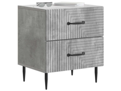 Maison Exclusive - Armario De Noche 2 Pcs Gris Hormigón 43 X 34,5 X 47,5 Cm