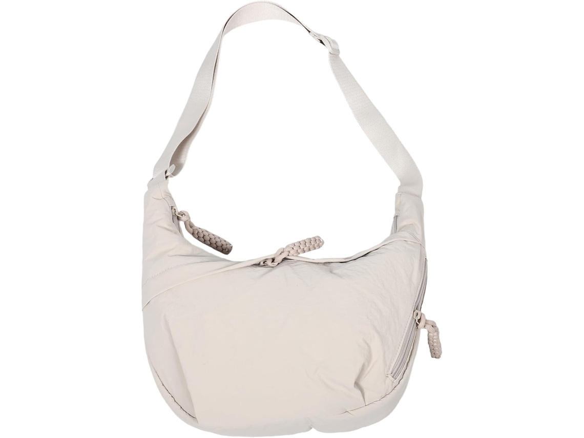 Riñonera De Poliéster Para Mujer, Gran Capacidad, Ajustable, Color Beige.