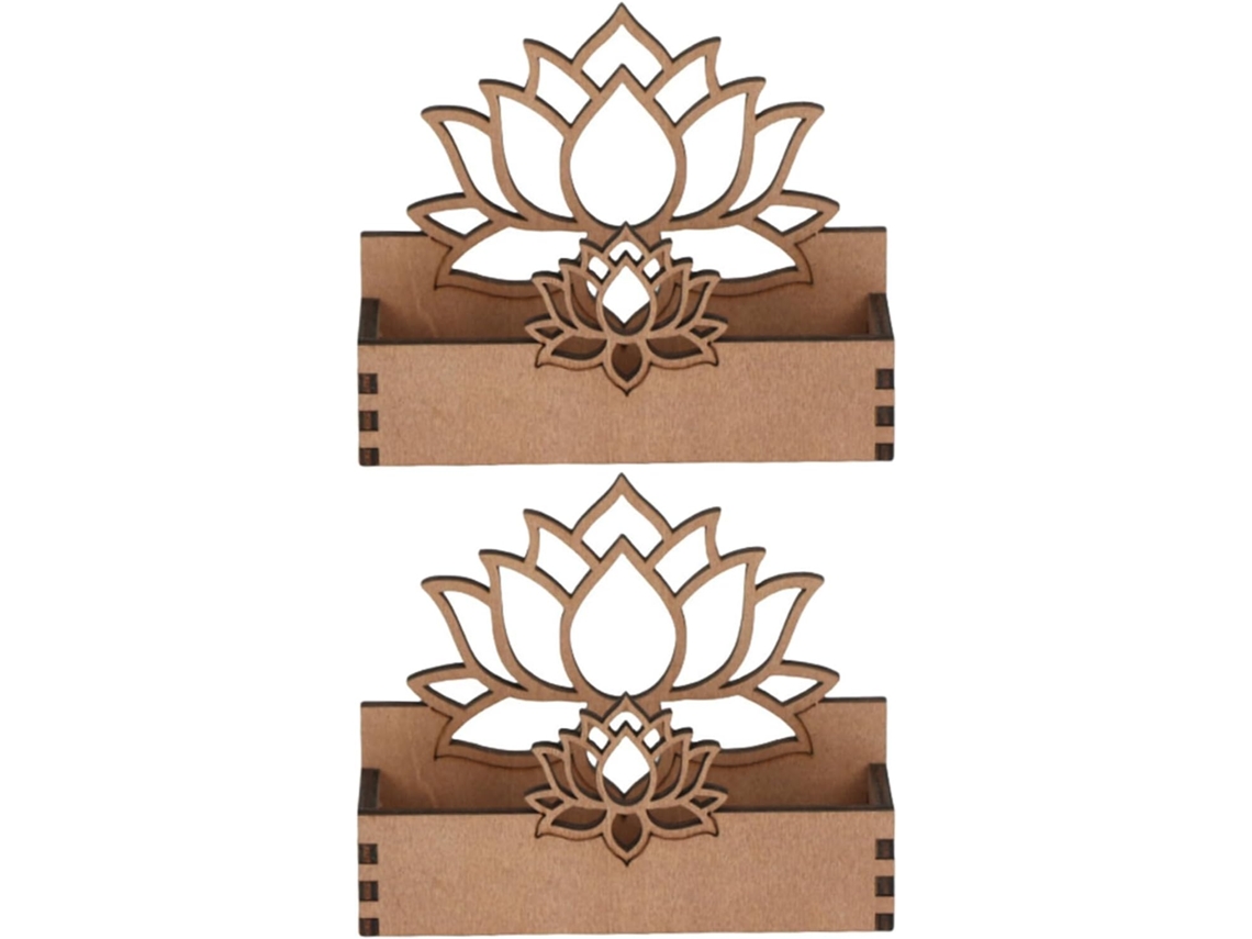 Tarjetero De Madera De 2 Piezas, Soporte Decorativo Para Tarjetas, Expositor De Madera
