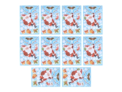 10 Pegatinas Navideñas Autoadhesivas Para Ventanas, Decorativas De Pared, De Pvc, 29,5 X 19,5 Cm.