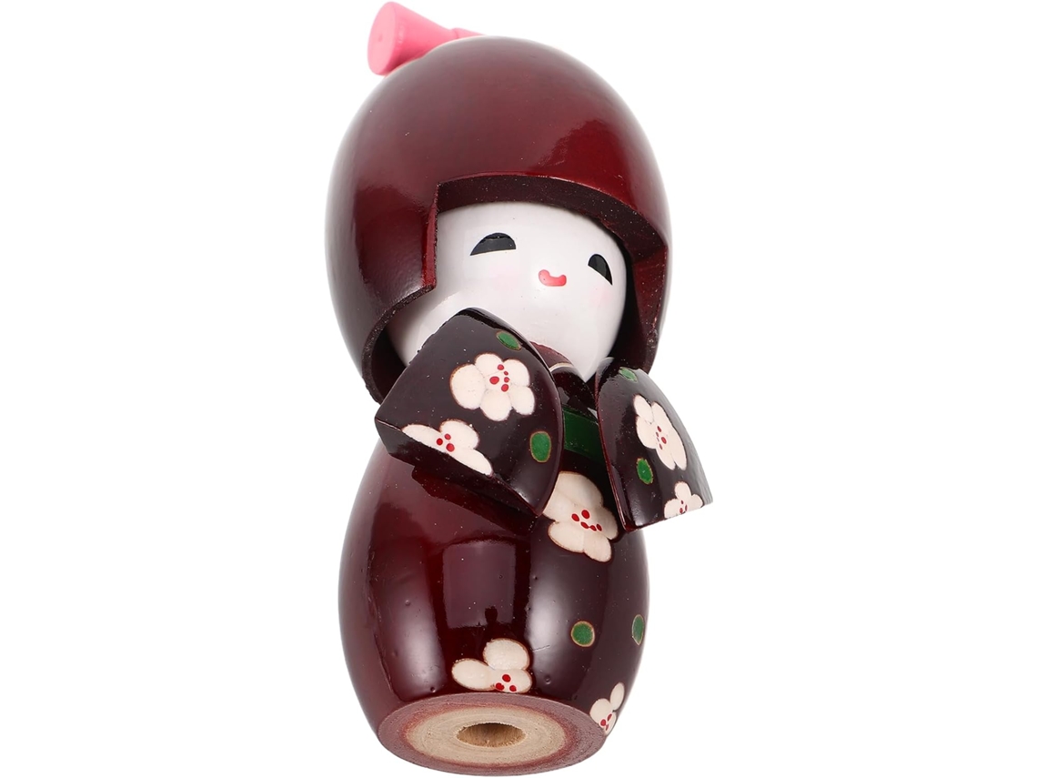Figura grande de kimono japonés, madera roja maciza, azufaifo, decoración tradicional japonesa, souvenir, GOKOCO