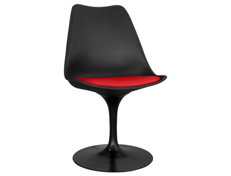 Silla de Comedor Silla Giratoria Tulip Negra 45x48.50x80cm TULIP STYLE