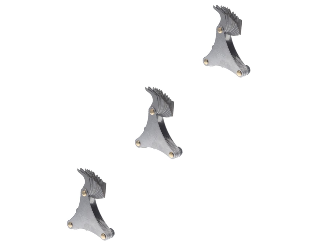 Juego de 3 calibres de rosca de acero inoxidable Amosfun (S)