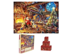Calendario de Adviento Puzzle 2026 Navidad Puzzle con 1008 Piezas Multicolor Aeuzwr