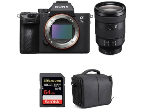 Kit Cámara SONY ALPHA 7 III FE 24-105 mm f/4 G OSS + SanDisk 64 GB + Bolsa (Full-Frame)