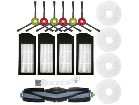 Filtros de escova lateral de escova de rolo para ecovacs deebot x1turbo x1omni