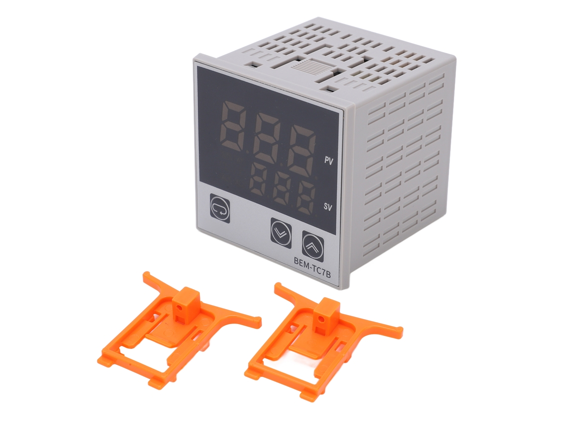 Termostato controlador de temperatura PID digital con alarma de 100 a 240 V CA para dispositivos eléctricos y motores.