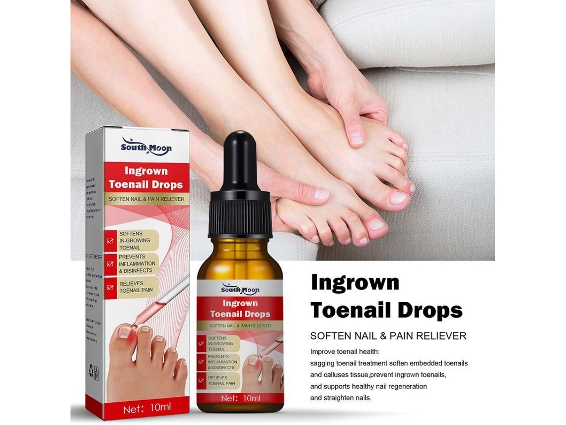 Kit Para Uñas Encarnadas: Alivio Del Dolor Y Suavizante, 10 Ml Con Tapones De Silicona Para Facilitar El Corte.
