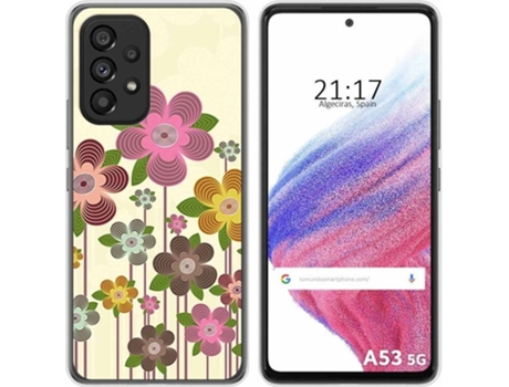 Carcasa para Samsung Galaxy A53 5G TUMUNDOSMARTPHONE Dibujos Primavera En Flor Multicolor