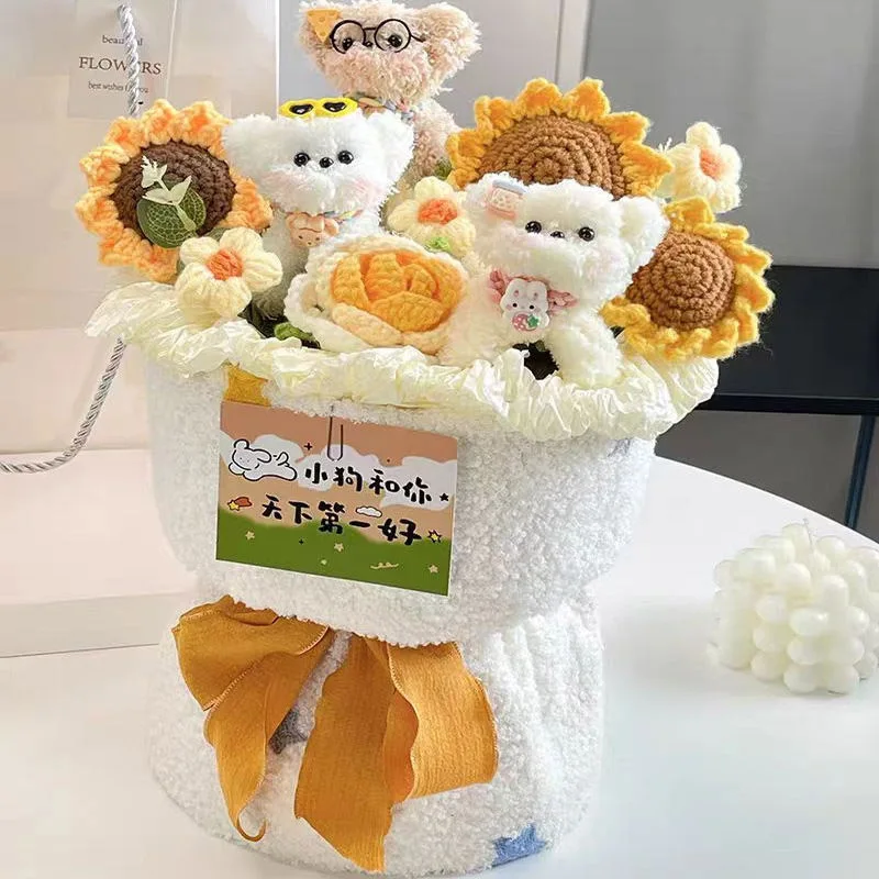 Lindo Ramo De Perro Hecho A Mano A Crochet