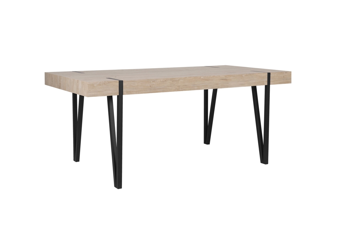 Mesa de comedor BELIANI Adena de MDF Madera clara 90x180x75