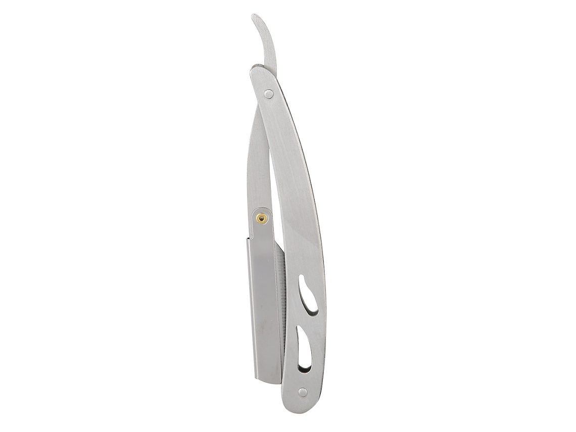 Navaja De Barbear De Acero Inoxidable Plegable Con Hoja Reemplazable Para Barbers