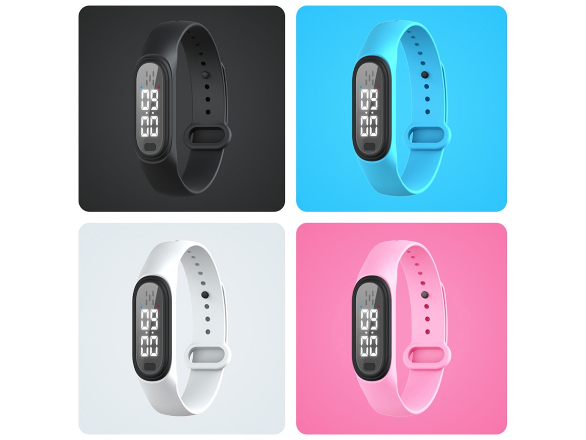 Pulsera Repelente De Mosquitos Ultrasonica Con Pantalla De Tiempo Para Niños Y Adultos Carga Usb