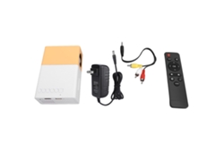 Projetor Portátil Pequeno 600ansi Controle Remoto Com Usb Av Hdmi Para Celular Laptop 100‑240v Plug Us