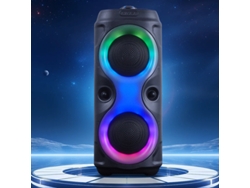 Altavoz Bluetooth inalámbrico MDUG Hi-Fi con tarjeta TF, radio FM y memoria USB, color negro