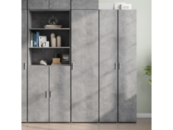 Aparador | Mueble De Comedor | Buffet De Madera De Ingeniería Gris Hormigón 45x42,5x185 Cm Wsd68510