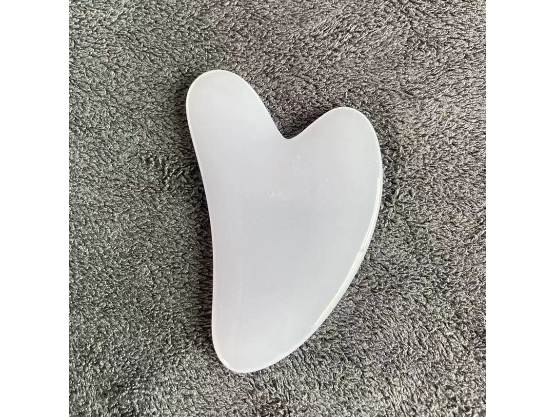 (blanco C) 1 Tablero De Gua Sha De Resina En Forma De Corazón, Masajeador Facial, Herramienta De Masaje Spa