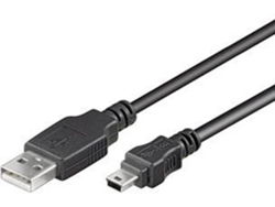 Cable De Datos (tipo Usb - Tipo Mini Usb - 1,8 M - Negro)
