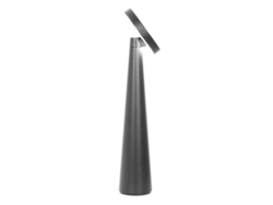 Lámpara De Mesa Recargable Zafferano Angelina: Inalámbrica, Cabezal Ajustable, Control Táctil, Diseño Interior Moderno, Color Negro.
