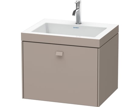 Lavamanos DURAVIT Brioso de 60,0x48,0 cm 1 cajón sin rebosadero con banco para grifos 1 agujero para grifos
