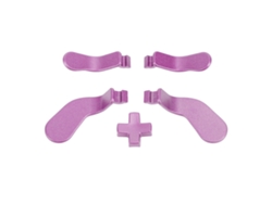 Juego De 5 Piezas De Acero Inoxidable Para Pick Y D-pad, Compatible Con Los Controladores Elite Series 2 Y Core - Morado Claro