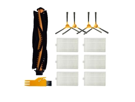 12pcs escova lateral mop pano filtro hepa para proscenic 800t 820s robô