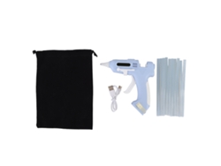 Kit De Pistola De Pegamento Caliente Eléctrica Inalámbrica Con 10 Barras De 7 Mm De Alta Adherencia - Herramienta Portátil Para El Hogar Y Manualidades - Azul