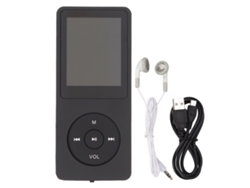 Reproductor Mp3 Con Pantalla De 1.8 Pulgadas 64gb Reproductor De Música Portátil Multifuncional Negro