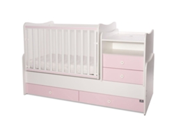 Cuna Convertible 3 en 1 COMBO de LORELLI orchid pink