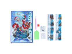 Cuaderno de pintura Baok con diseño de diamantes, kit de Papá Noel, manualidades para decoración y regalo.