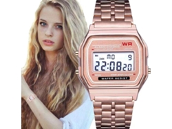 Reloj Digital Led Multifuncional De Acero Inoxidable F91