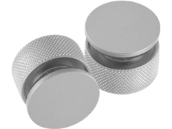Juego de 2 tornillos de aluminio plateado con arandelas de silicona antideslizantes Topbathy