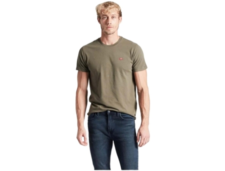 Camiseta de Hombre LEVIS Corta Original Housemark Verde (L)