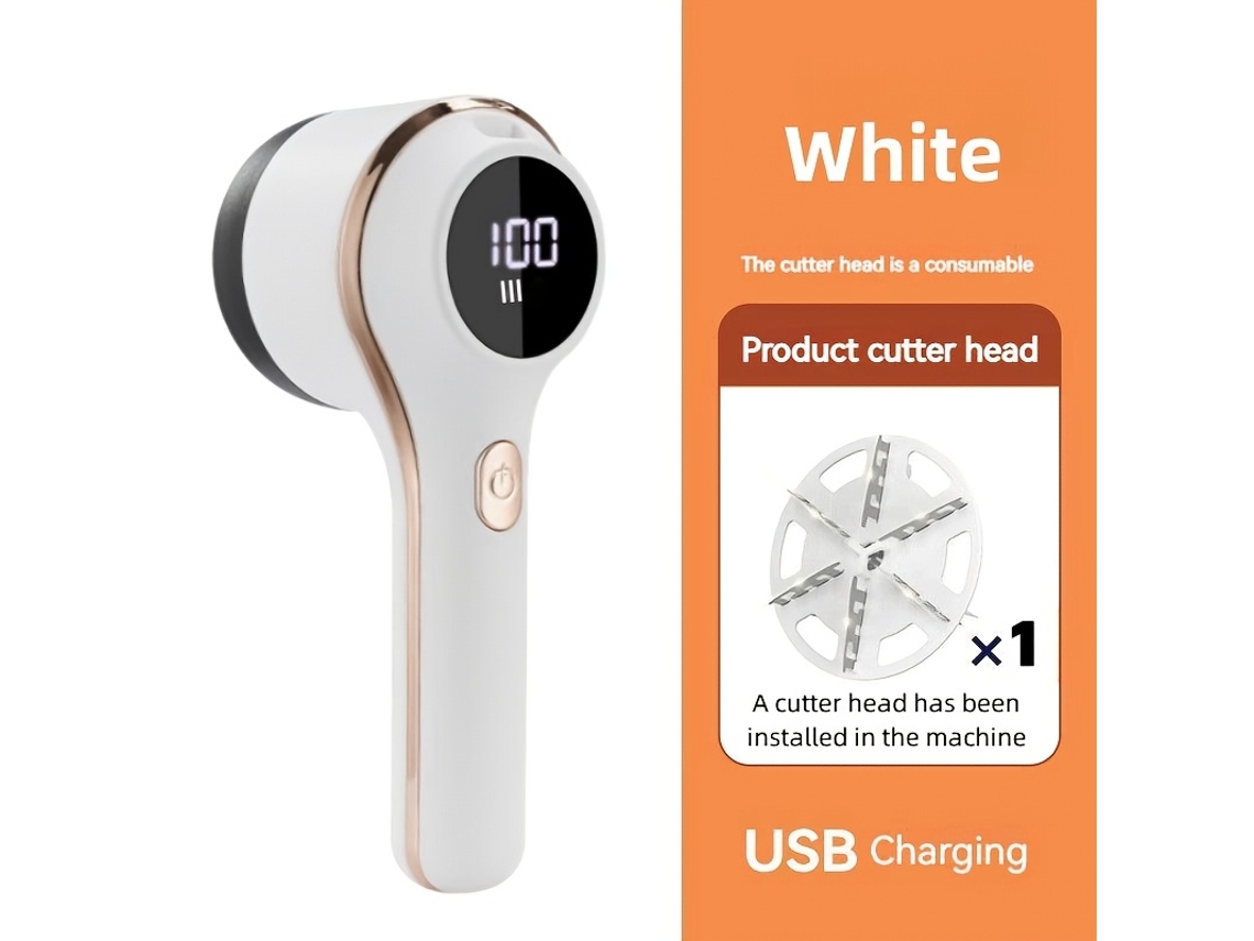 Afeitadora Eléctrica Para Tejidos Con Eliminador De Pelusas Y Bolitas 3 Velocidades - Depiladora Portátil Usb, Hogar, Moderno, Funcional