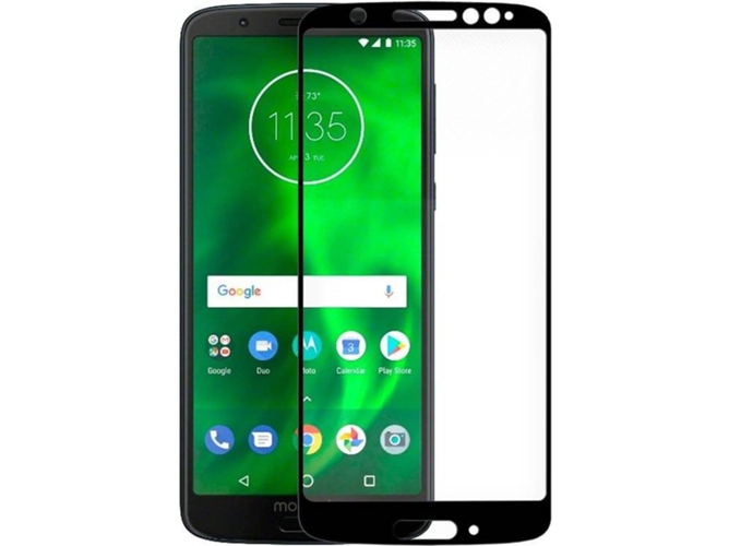 Protector de Cristal Templado Motorola Moto G6 3D Negro