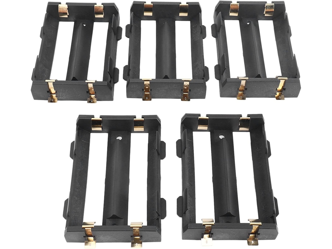 26650- 2c- Paquete De 5 Portapilas Smd Con Pines De Bronce