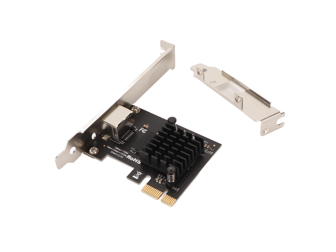 Tarjeta De Red Pcie De 2,5 Gbps Con Chip De Activación Rtl8125 Para Pc De Escritorio Y Juegos Con Ethernet.